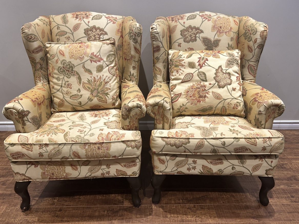 Antique style Wing chairs