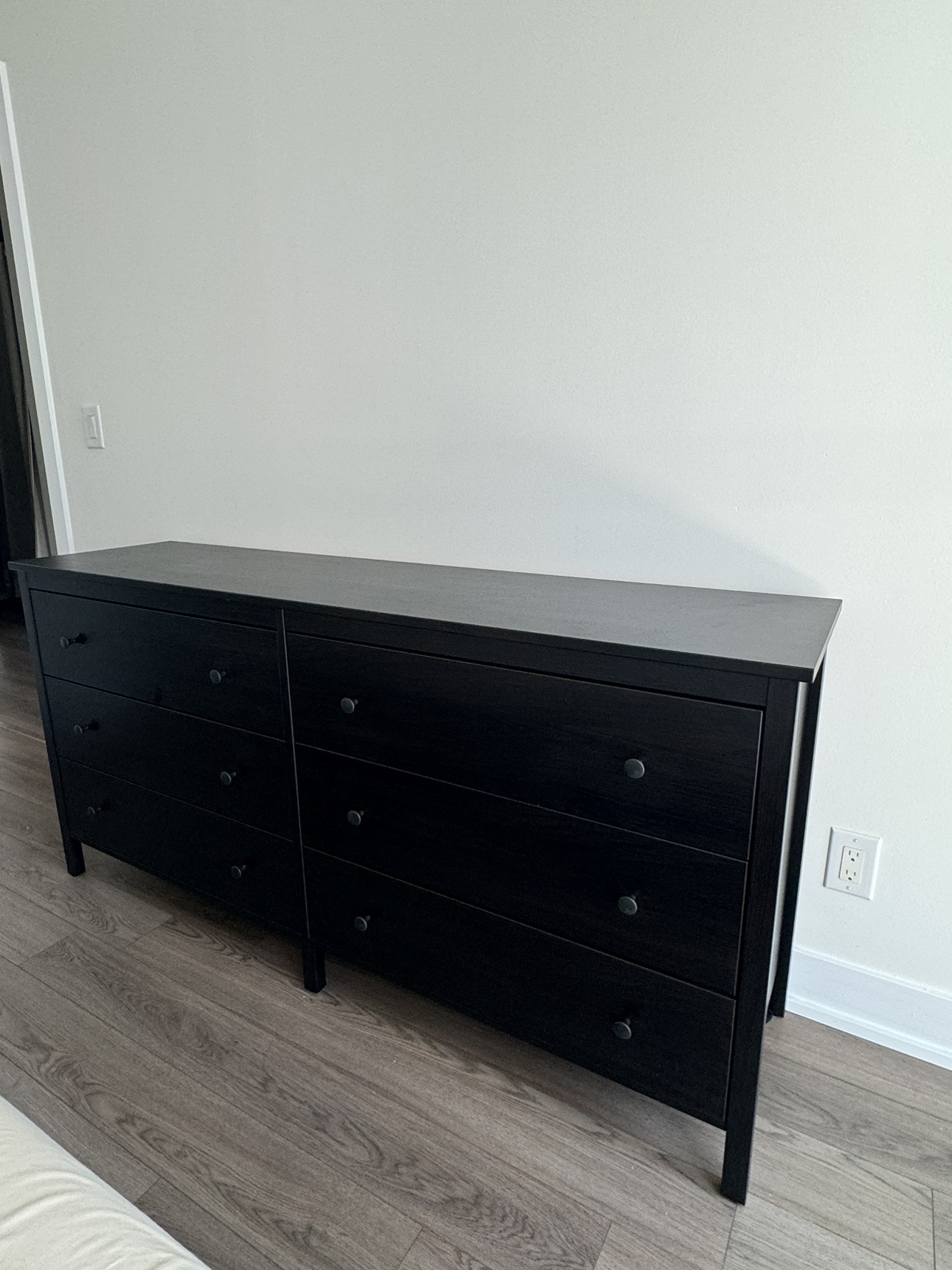 6 drawers dresser - black-brown - photo 2