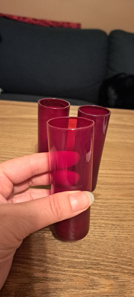 Red Shot Glasses x3 - photo 2