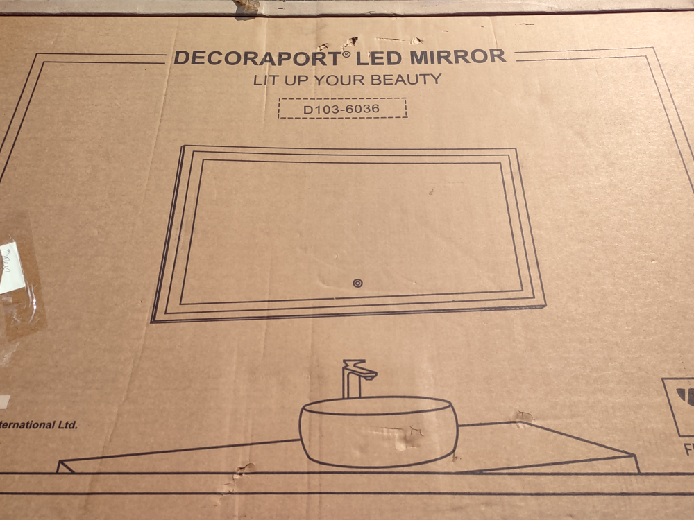 DECORAPORT 60 x 36 Inch LED Bathroom Mirror image indicator(4)