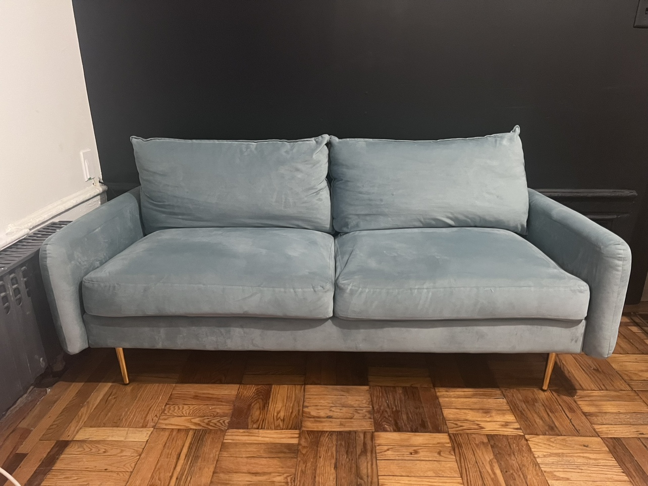 Teal couch for sale