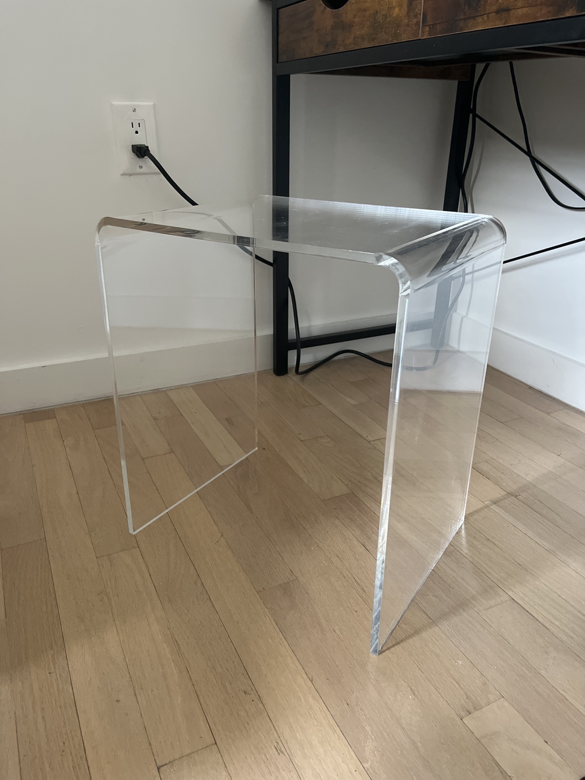 acrylic night stand/side table
