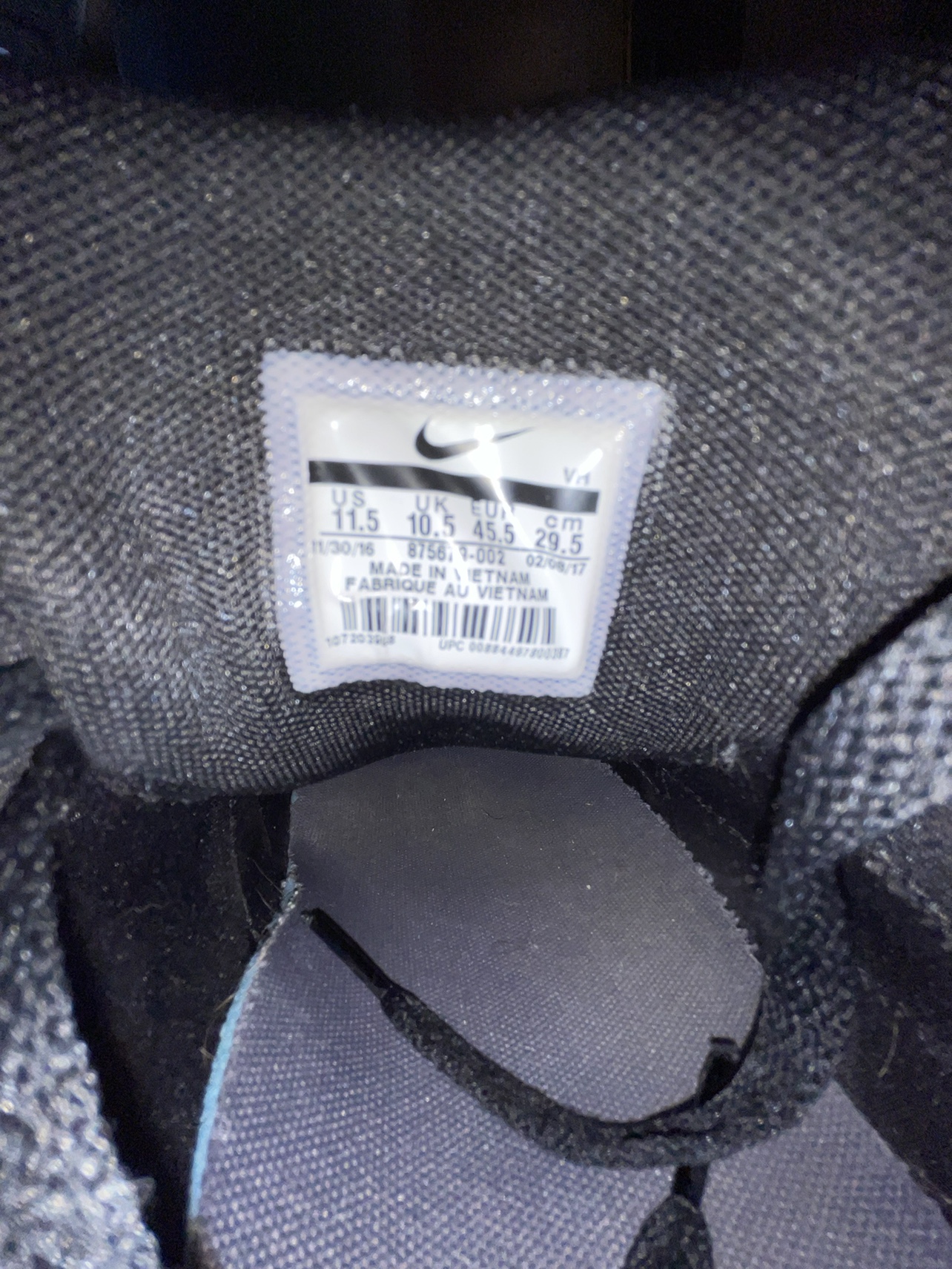 Nike Air Max 1 ULTRA 2.0 Essential Black Men’s 11.5 image indicator(3)