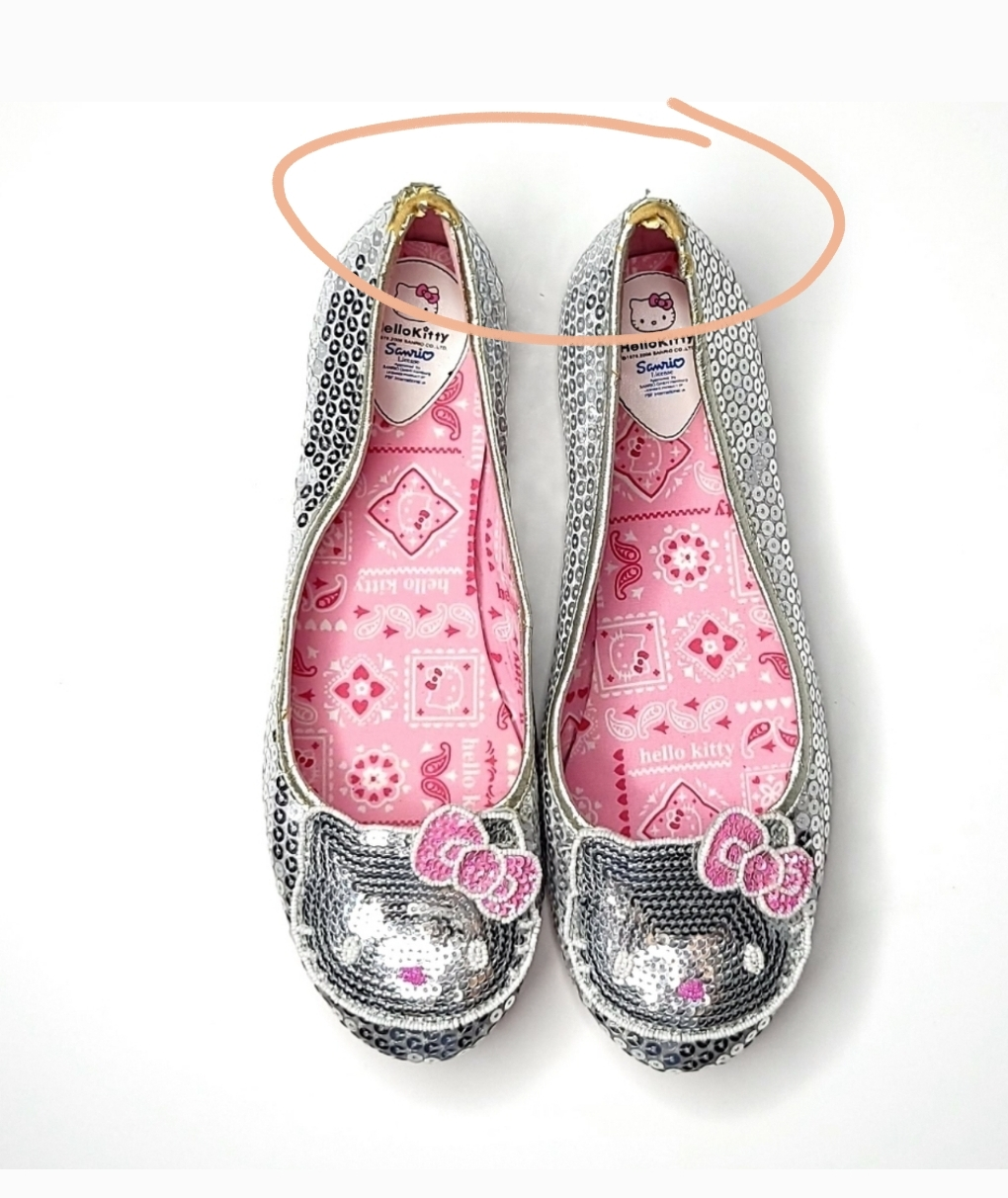 Hello Kitty Silver Sequinned Ballet Flats (minor flaws) image indicator(2)