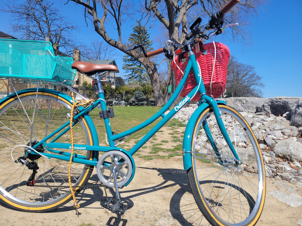 Beautiful woman bicycle