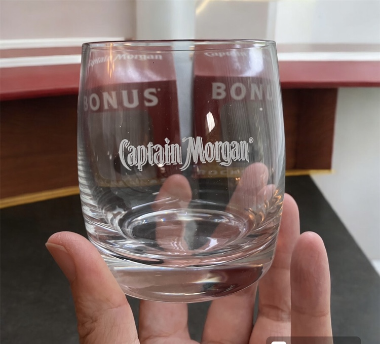 NEW Set of 2 Captain Morgan Bonus Rocks Glasses Rum Bar Party image indicator(3)