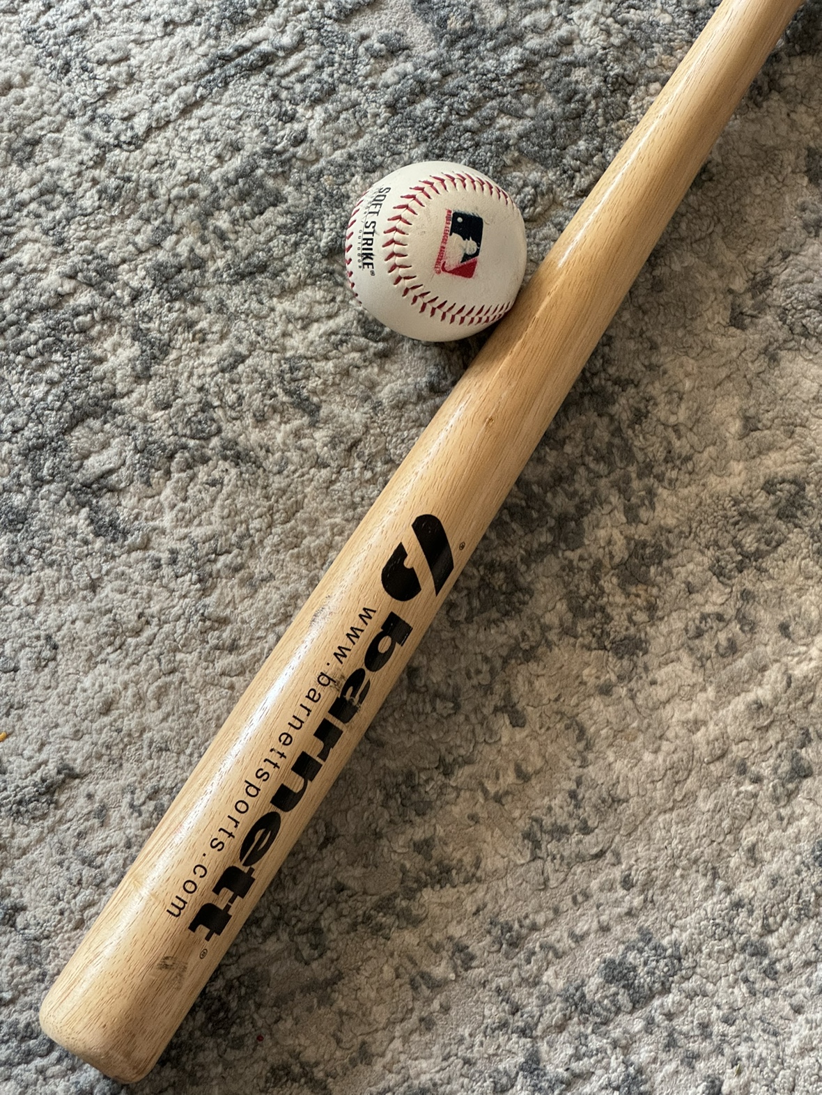 Baseball bat and ball - photo 2