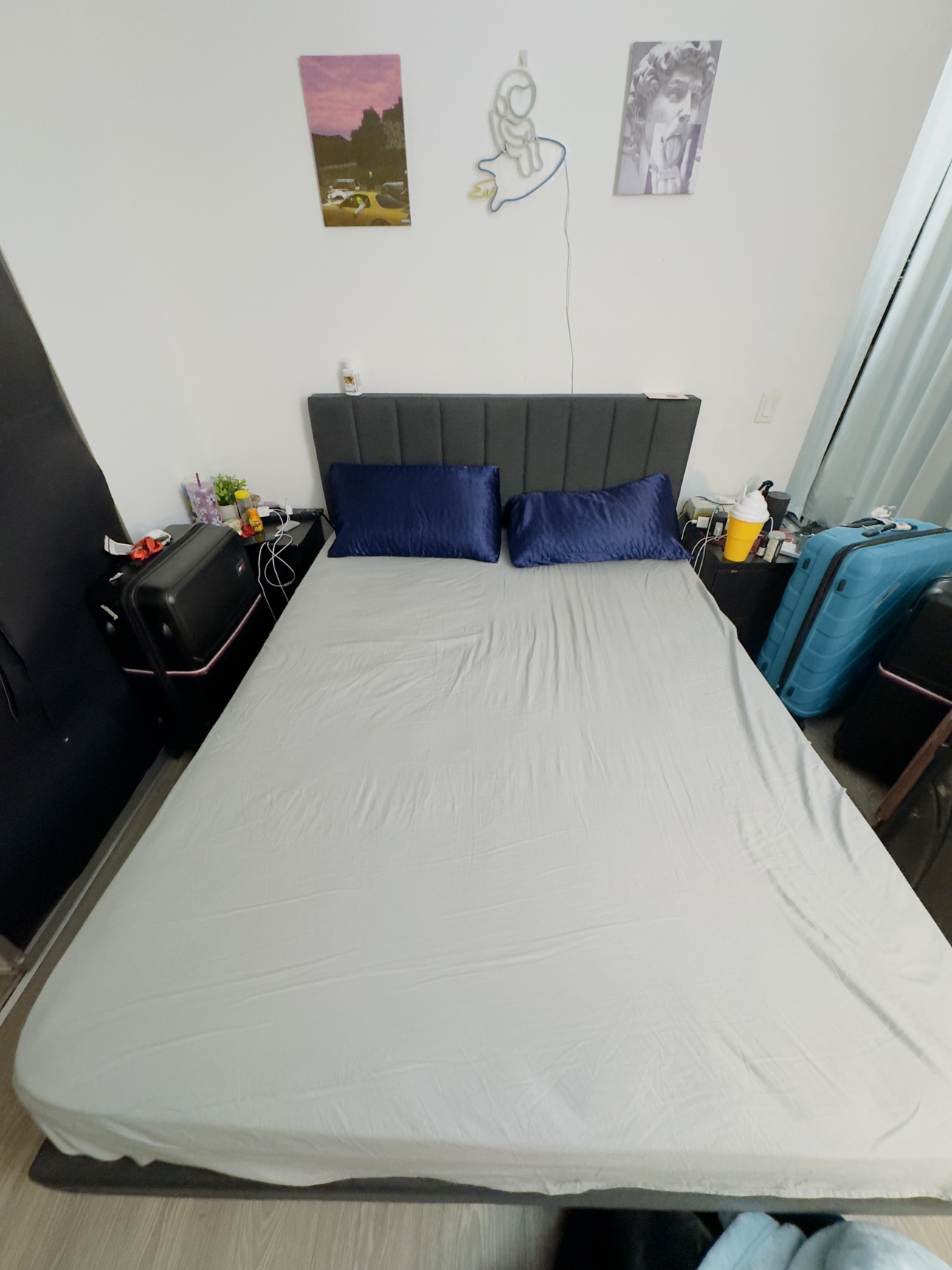 Bedframe and mattress for sale, need gone asap. Moving out
