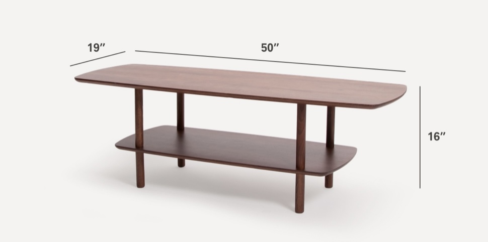 Serif Coffee Table (Walnut) - photo 3