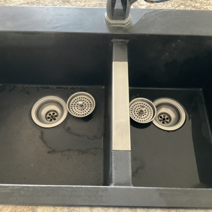 Artika Black Double Bowl Sink with Faucet - SOLD - photo 2