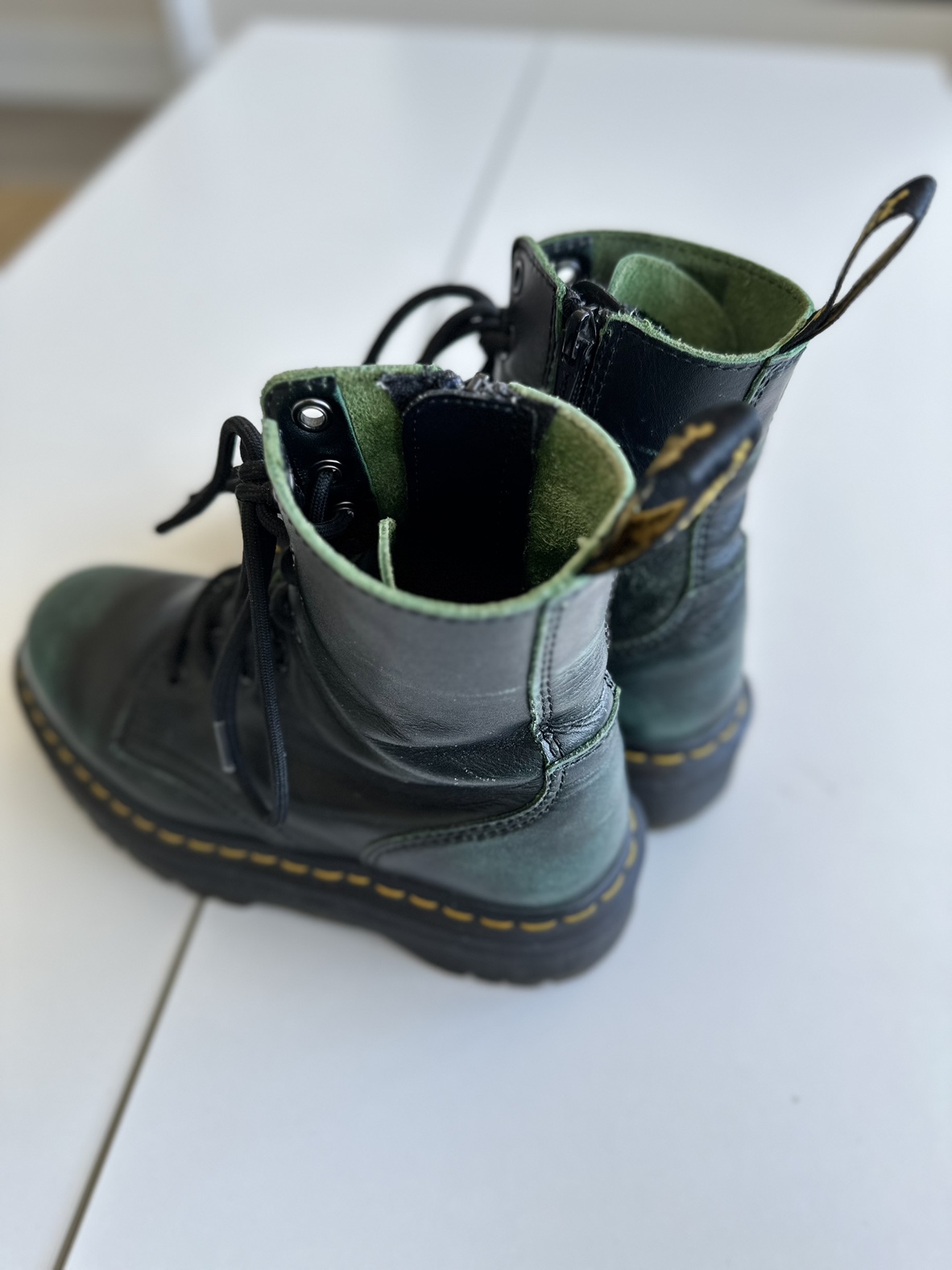 Dr Martens Jadon Vintage Green Boots - photo 3