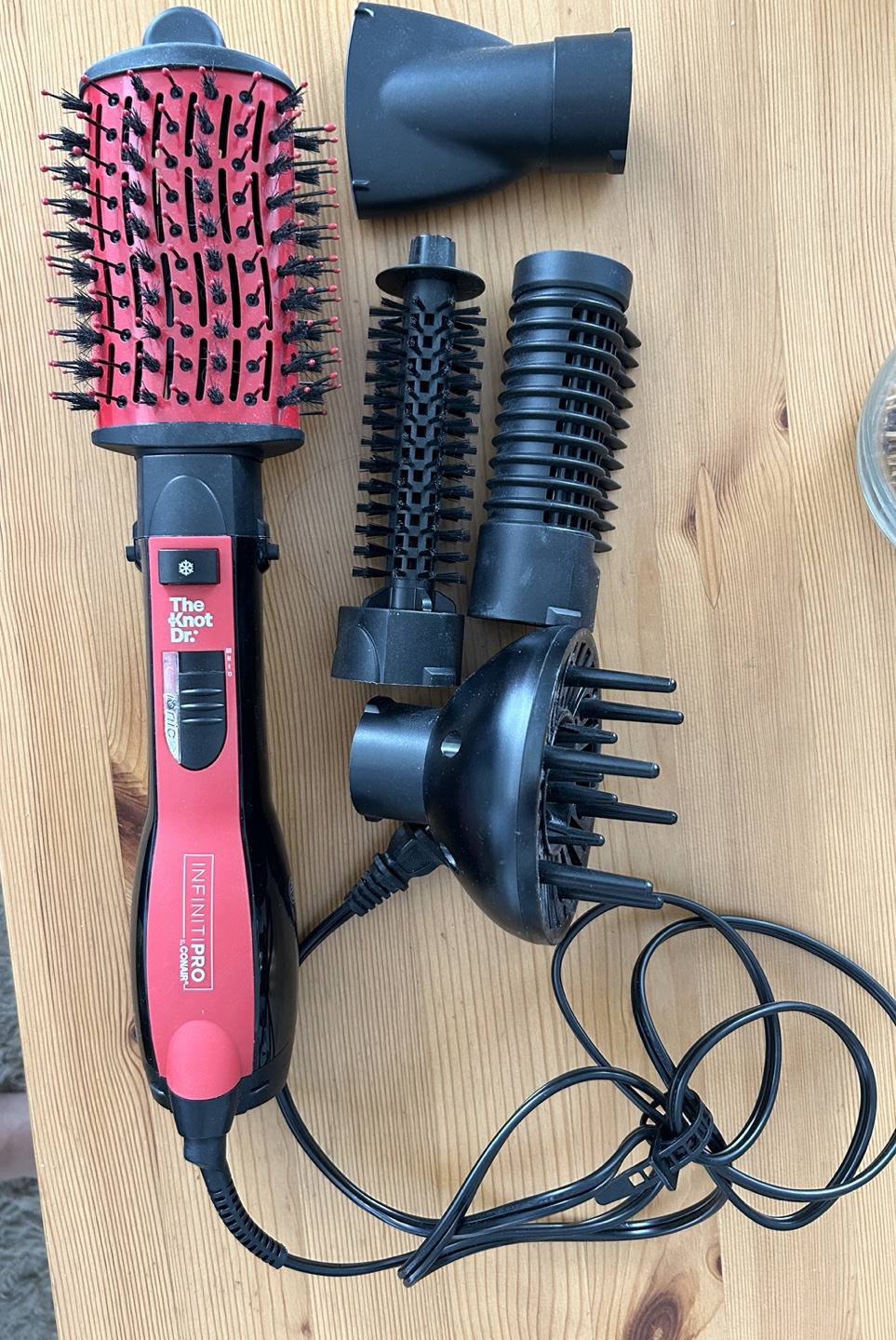 The Knot Dr All-in-One Dryer Brush Set, Hot Air Brush