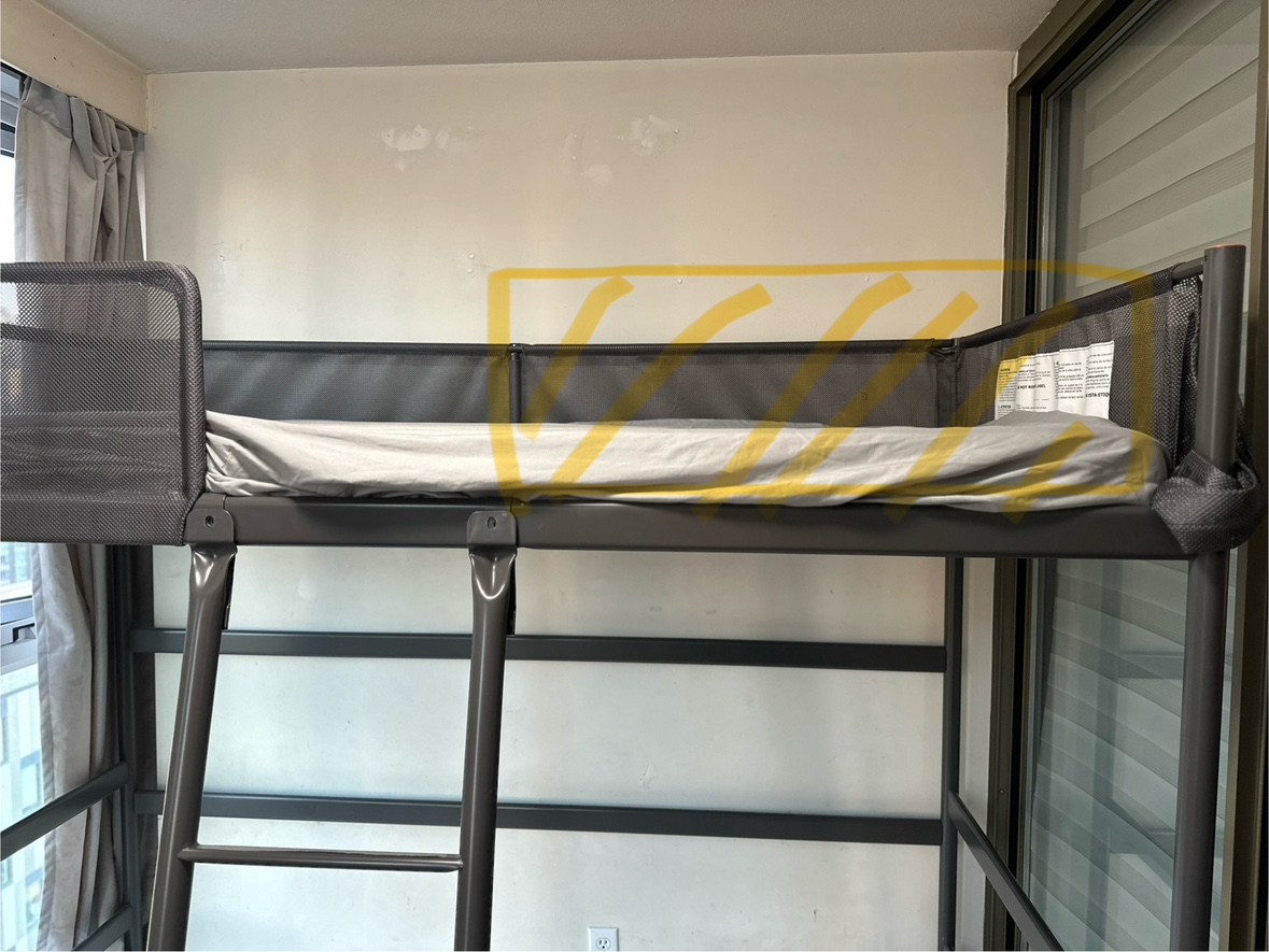 IKEA TUFFING - Twin Loft bed + mattress - photo 2