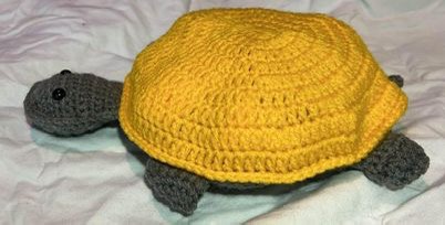 Handmade crocheted turtle matching game image indicator(4)