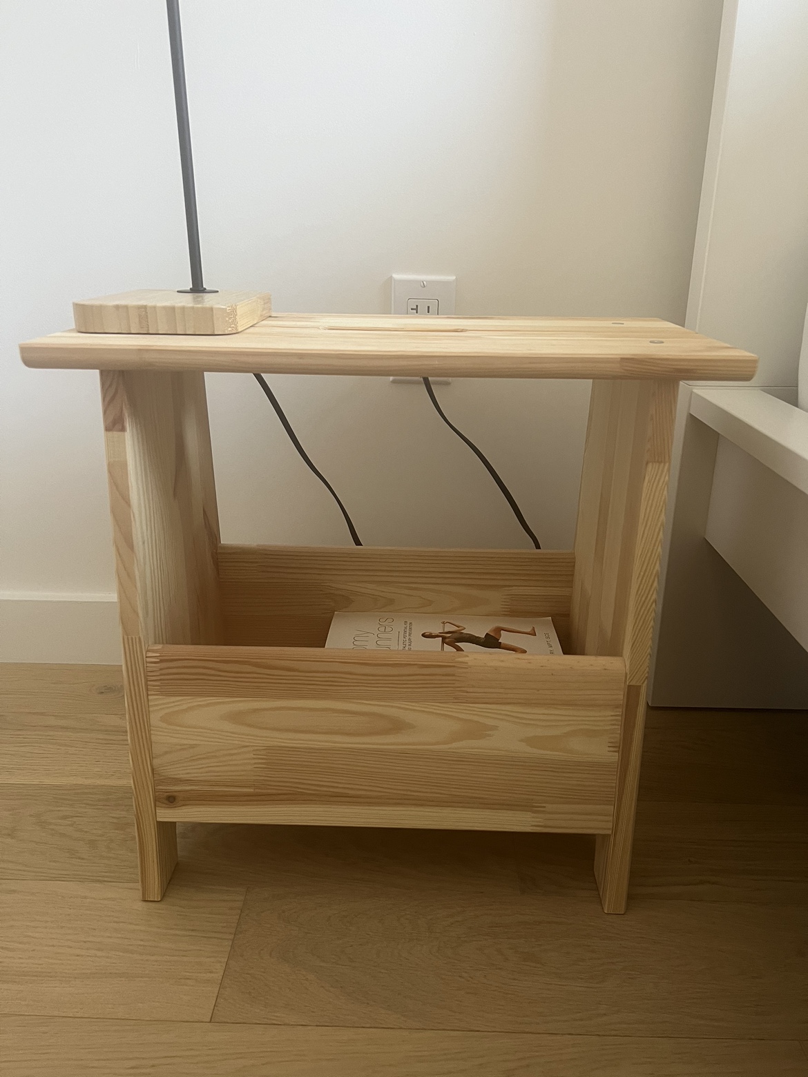 Stool with storage / bedside table - photo 2