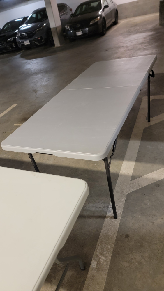 Portable folding event party backyard table