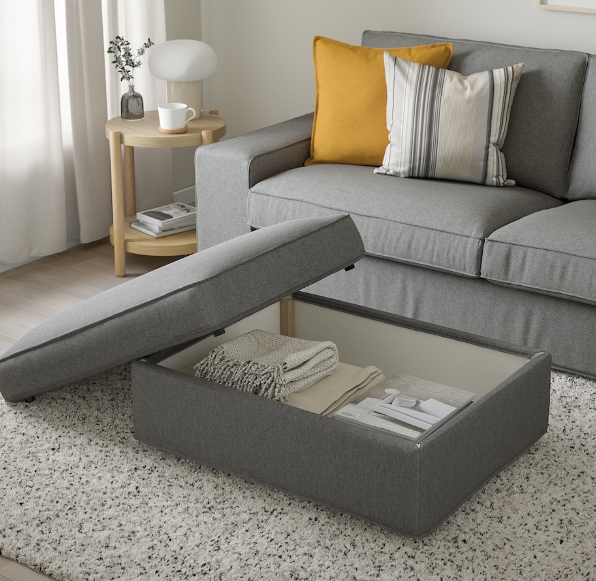 Footstool with storage - photo 3