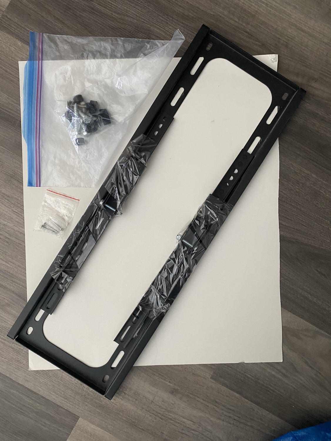 Tv mount with hardware