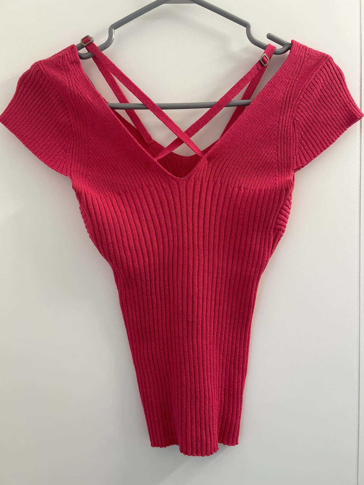 Hot pink ribbed top (NEW) - photo 2