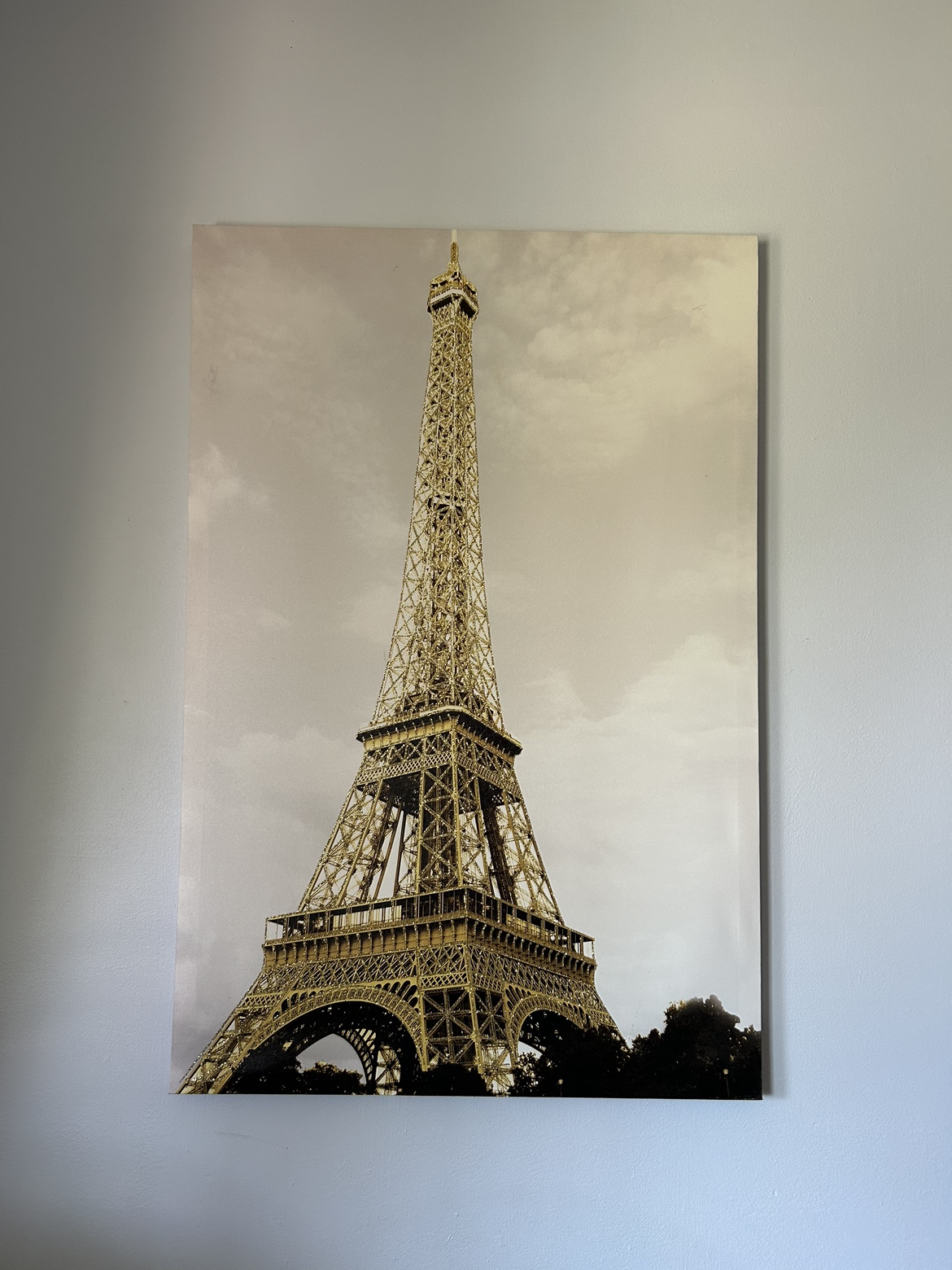 Sparkly Eiffel Tower Wall Painting 60cm/90cm ⚽️