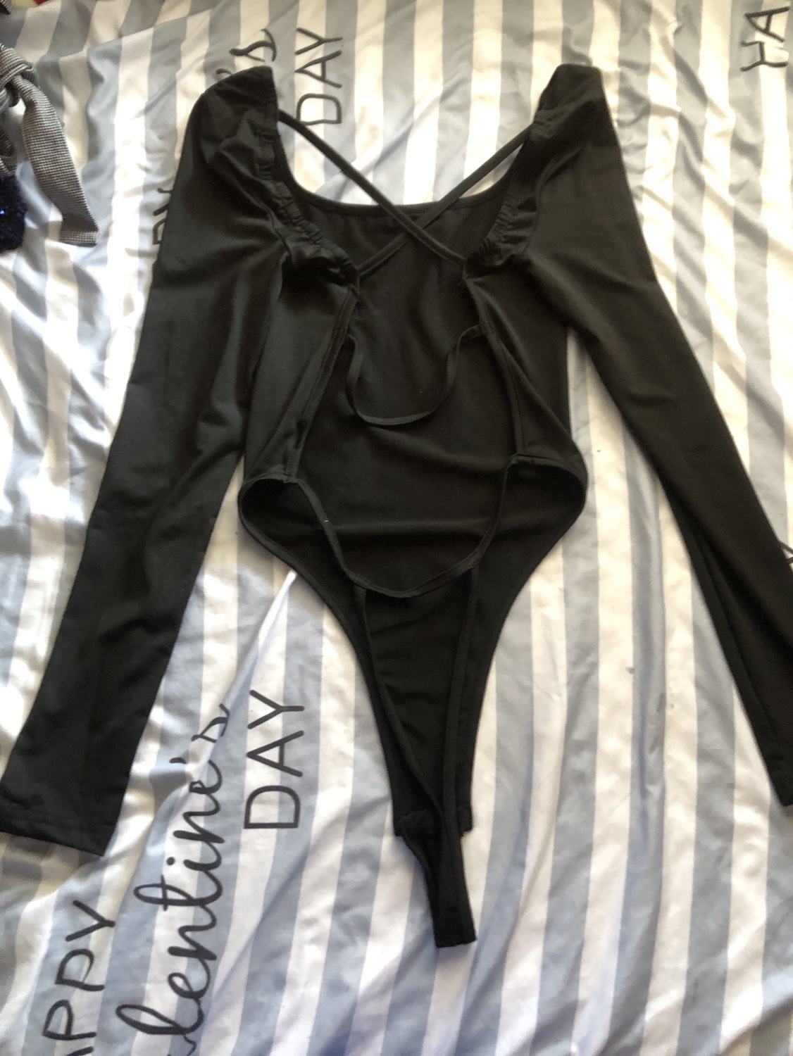S size Black bodysuit image indicator(2)