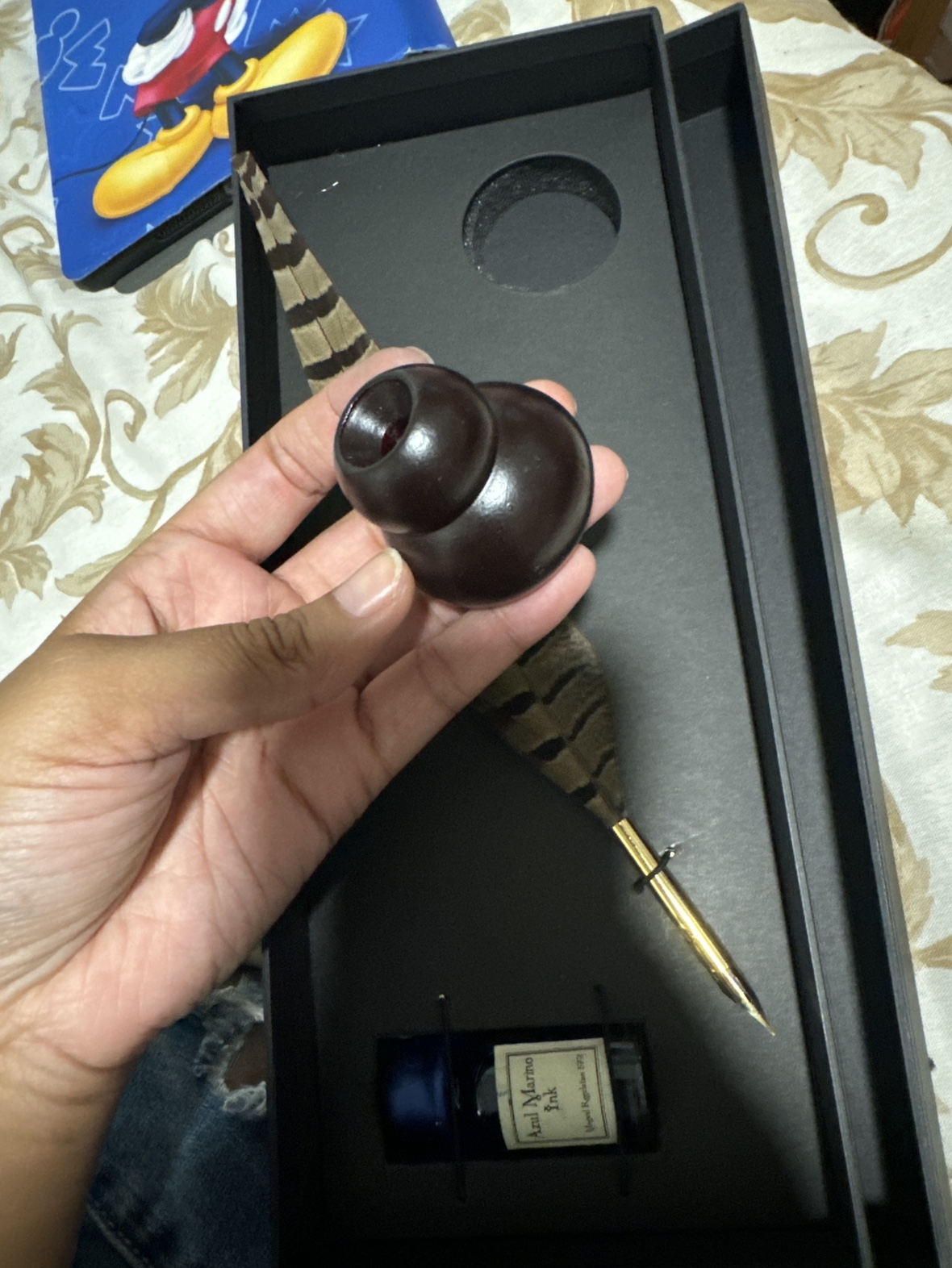 Quill with ink set #freecycle - photo 3