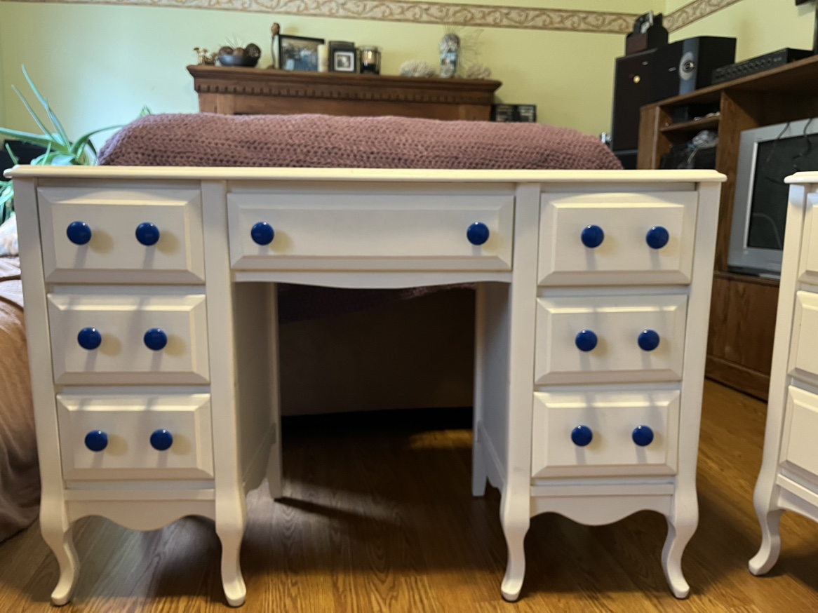 Desk with matching chair