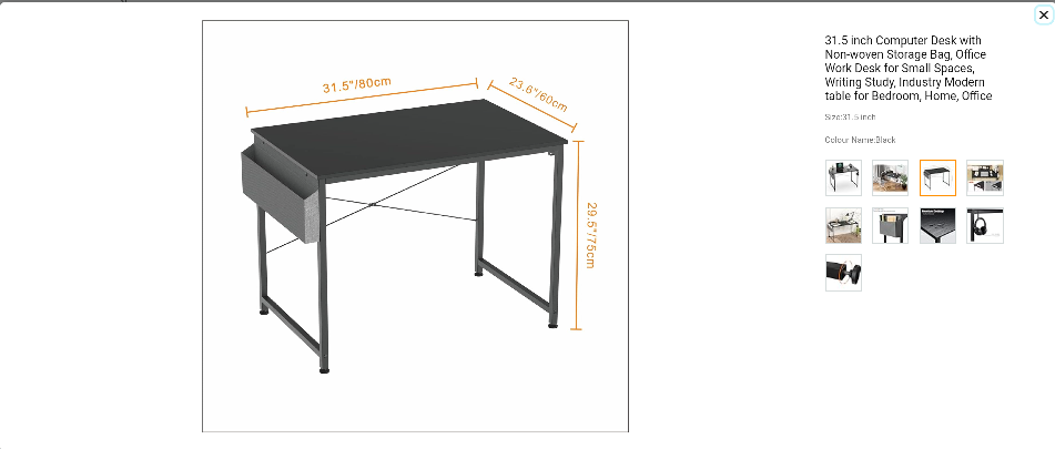 Black Computer Desk image indicator(8)