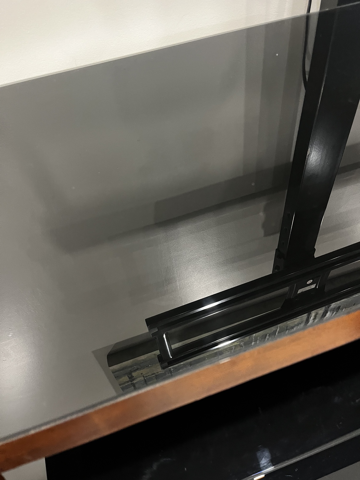 TV stand with mount + glass shelves - photo 3