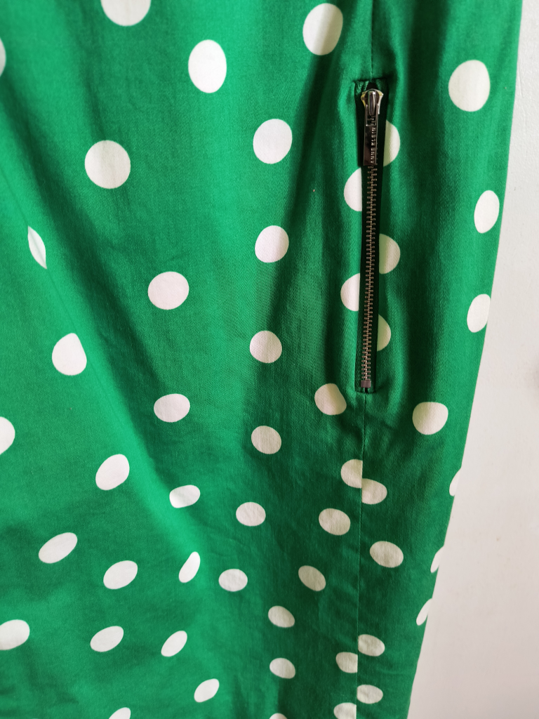 Polka dot Green dress image indicator(4)