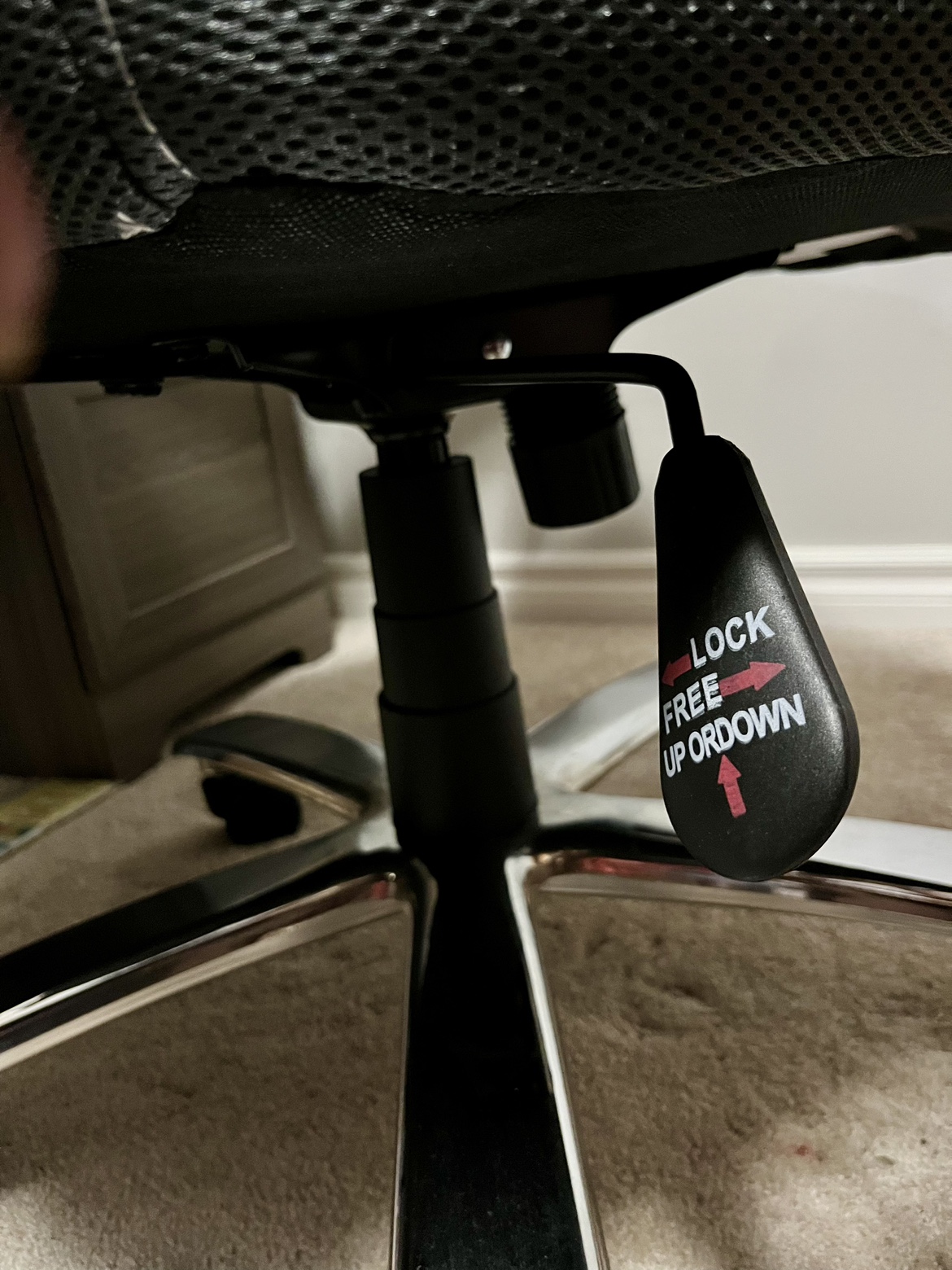 Office Chair- Black PU Leather image indicator(8)