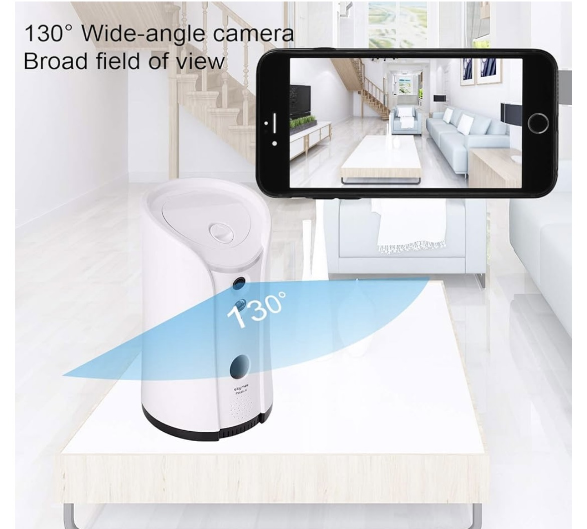 SKYMEE Pet Camera Treat Dispenser, Audio/Night Vision image indicator(9)