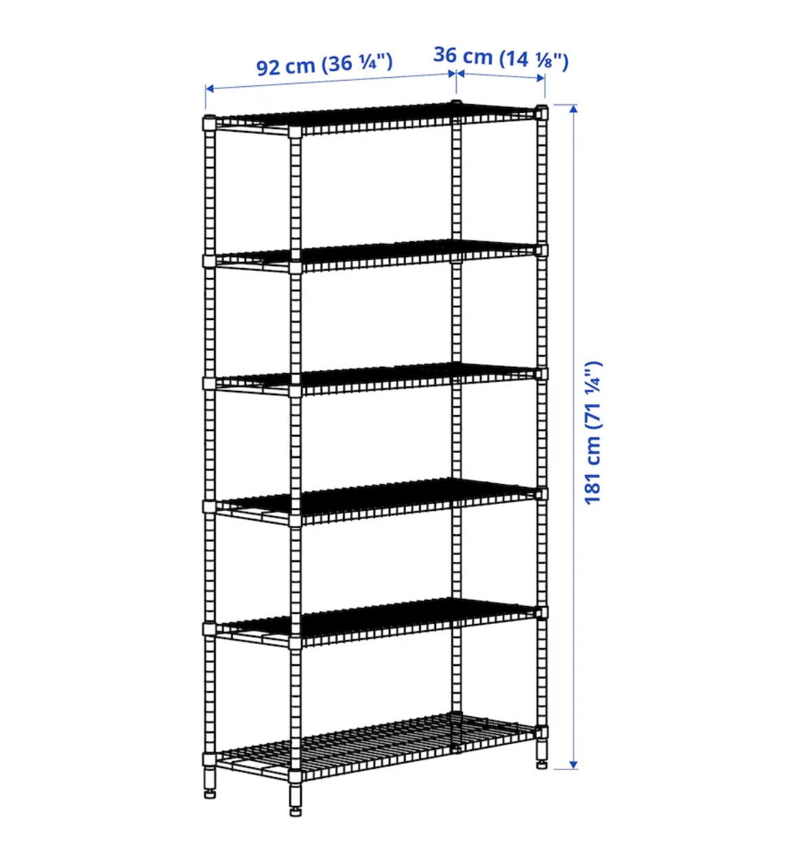 Ikea Omar Metal Shelvings - photo 5