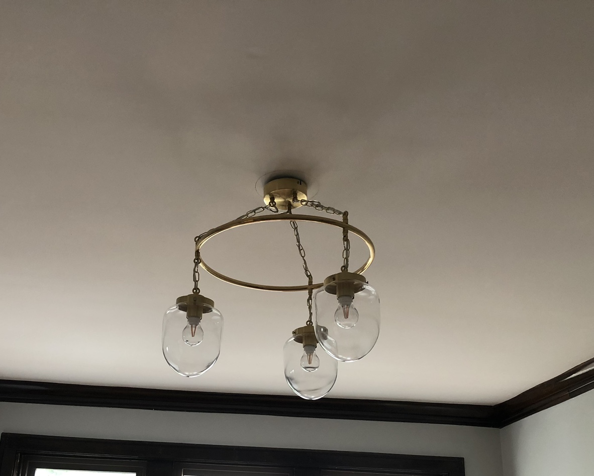 Gold light fixture - photo 2