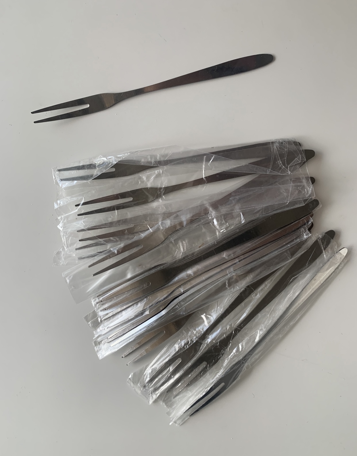 16 Escargot Stainless Steel Forks