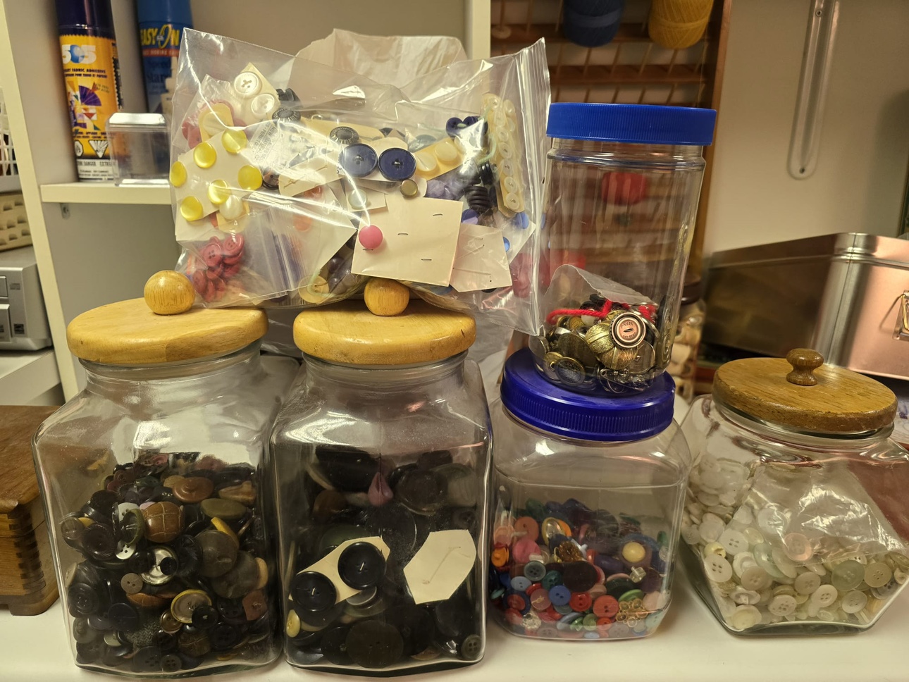 Assorted sewing button