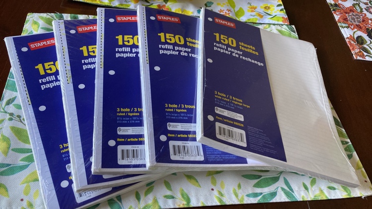 Free lined paper for back to school thumbnail