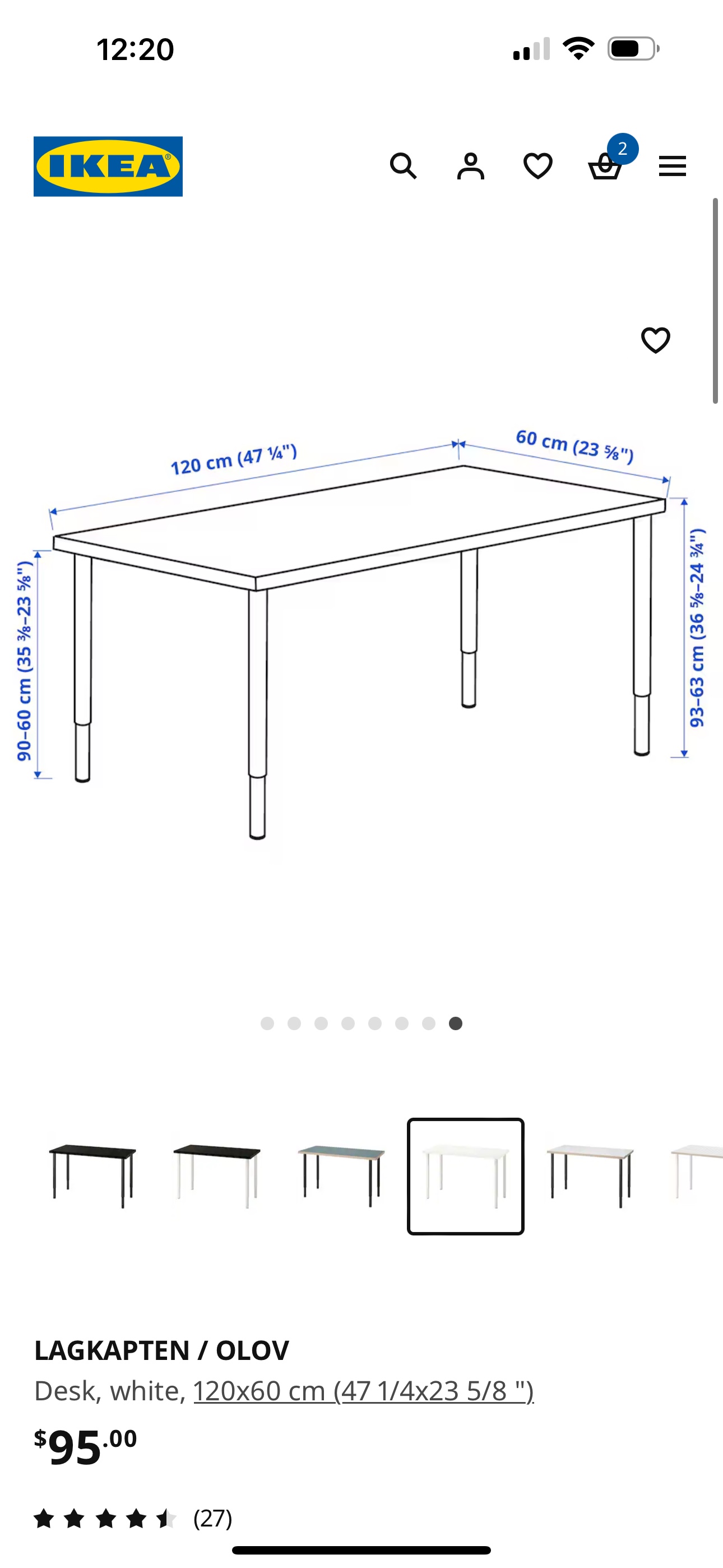 LAGKAPTEN / OLOV IKEA desks - photo 2