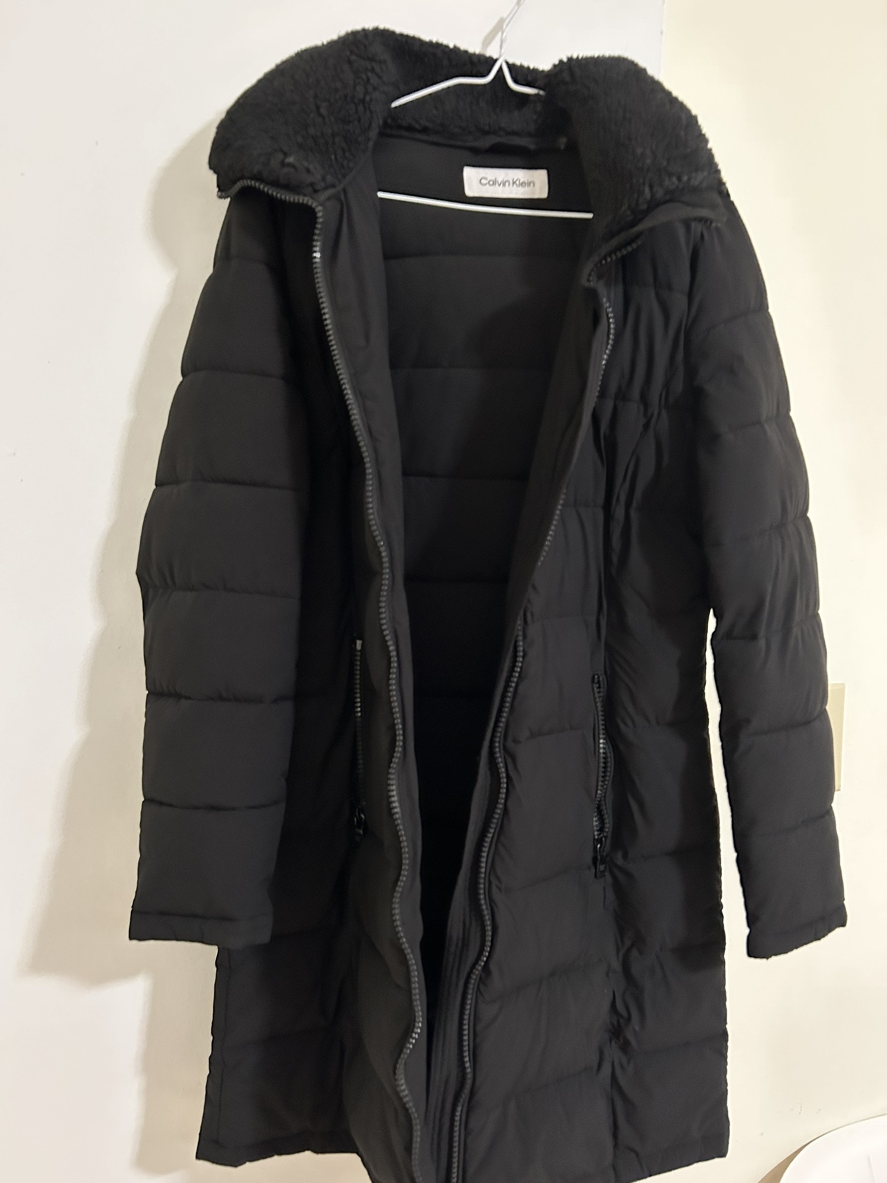 Calvin Klein Women Long Winter Hooded Jacket ( Size Small)