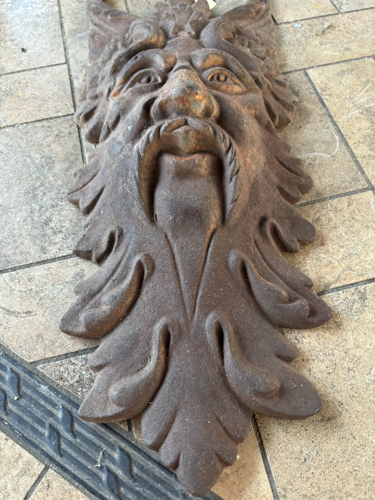 Cast iron green man - photo 2
