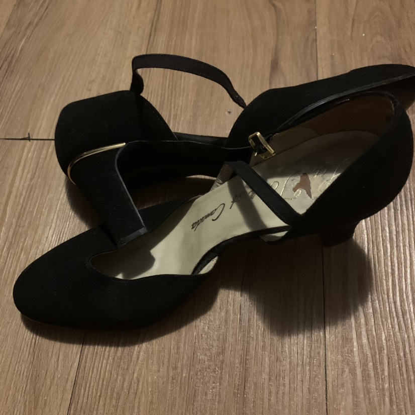 #freecycle black dancing shoes - Size 8 image indicator(3)