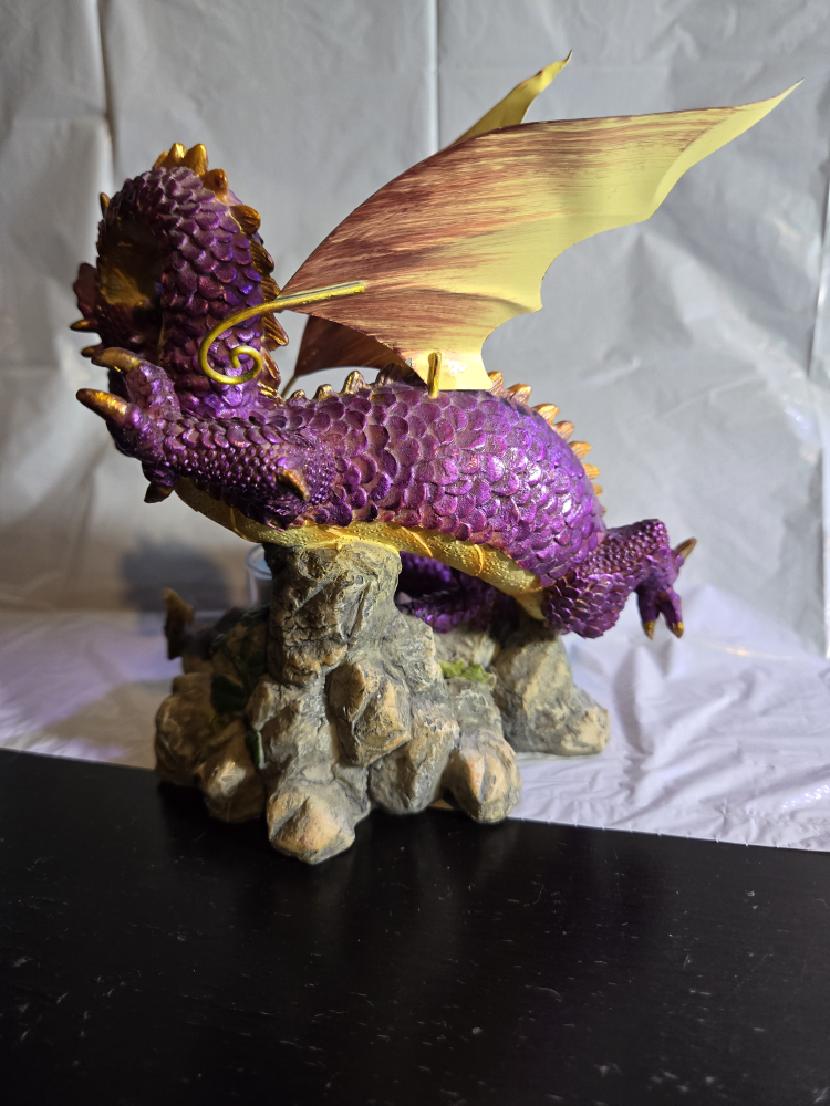 SOLD: Purple Dragon Tealight Holder - photo 3