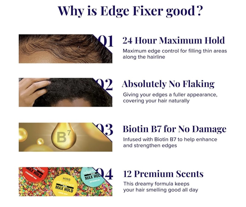 Kiss Edge Fixer Glued Maximum Hold Watermelon 1 Oz image indicator(2)