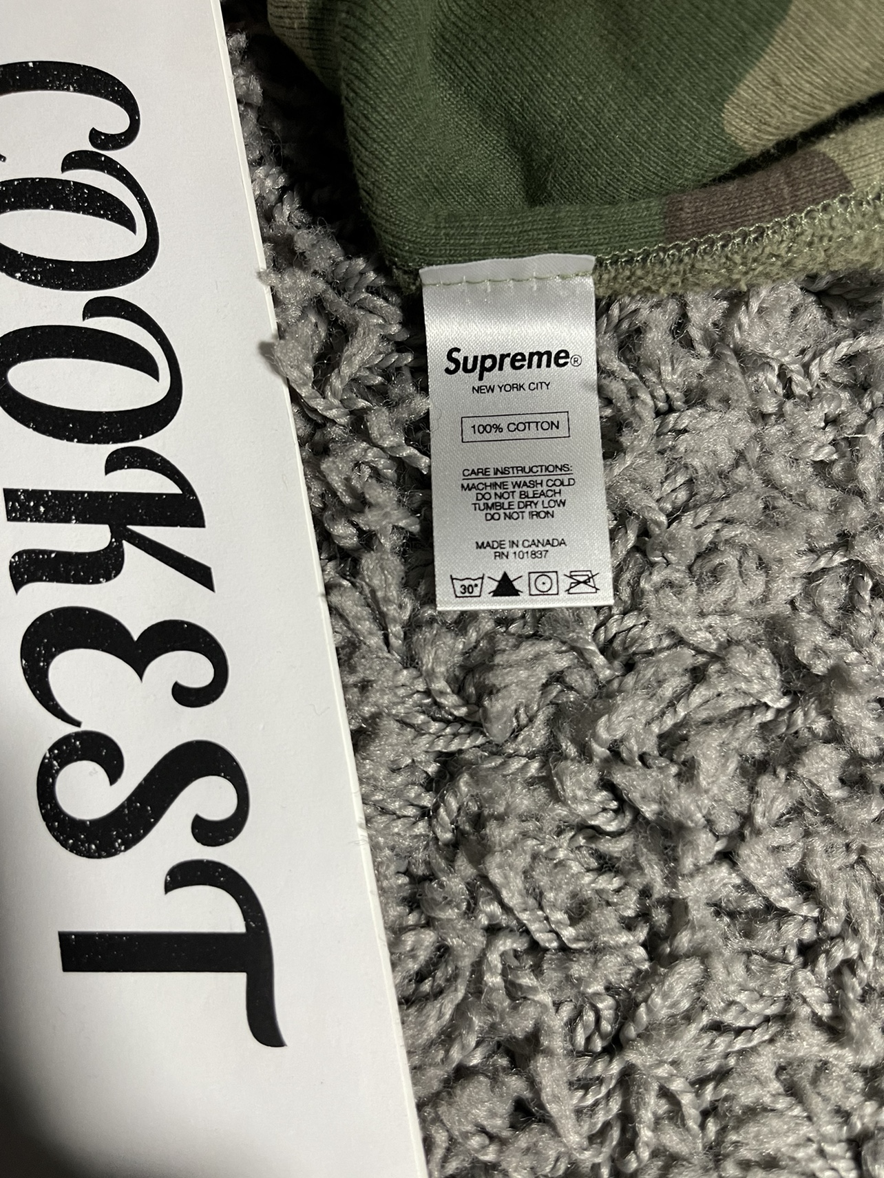 2015FW Box Logo Crewneck Sweatshirt Woodland Green Camo image indicator(9)