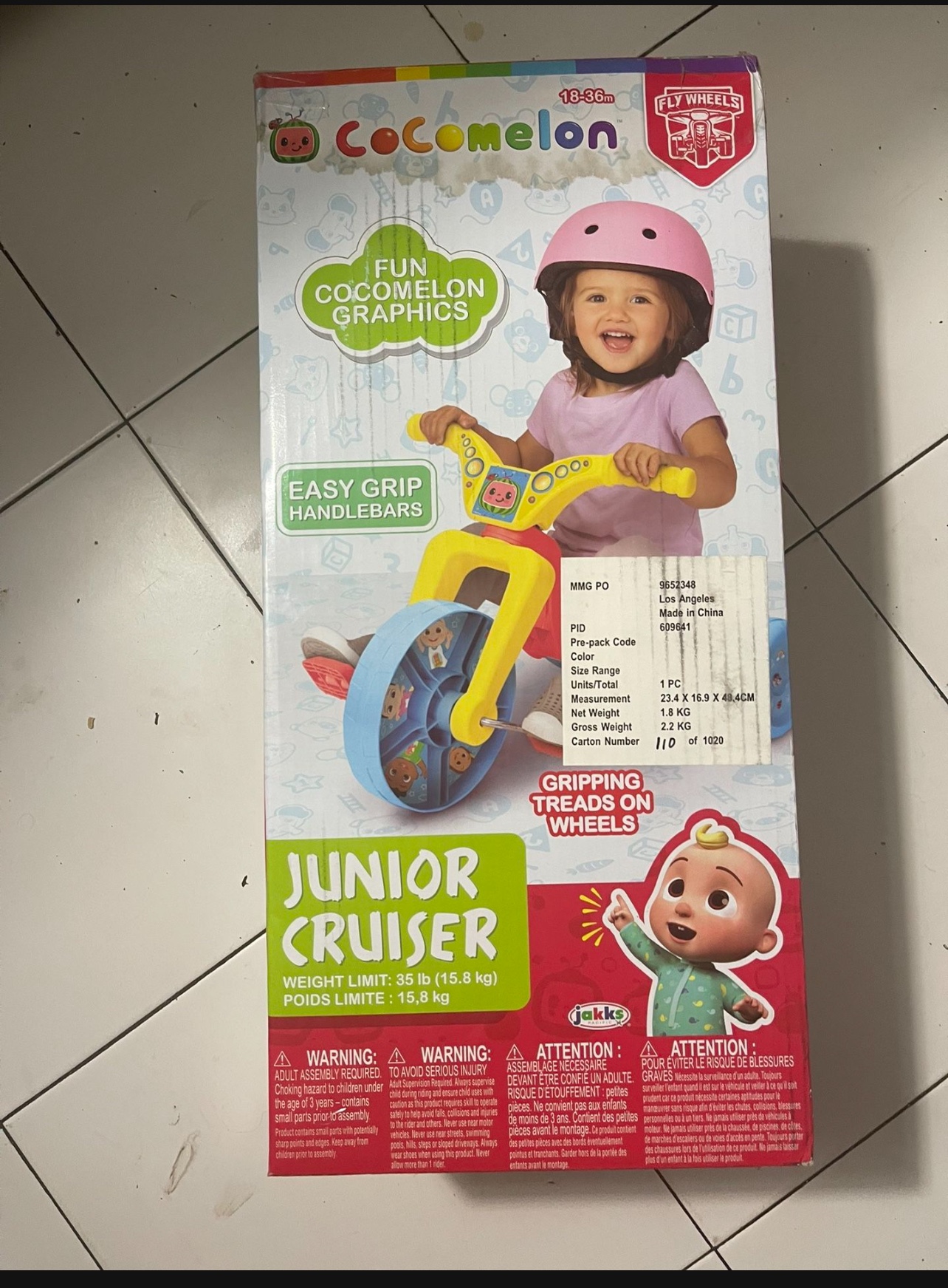 CoComelon Junior Cruiser Tricycle
