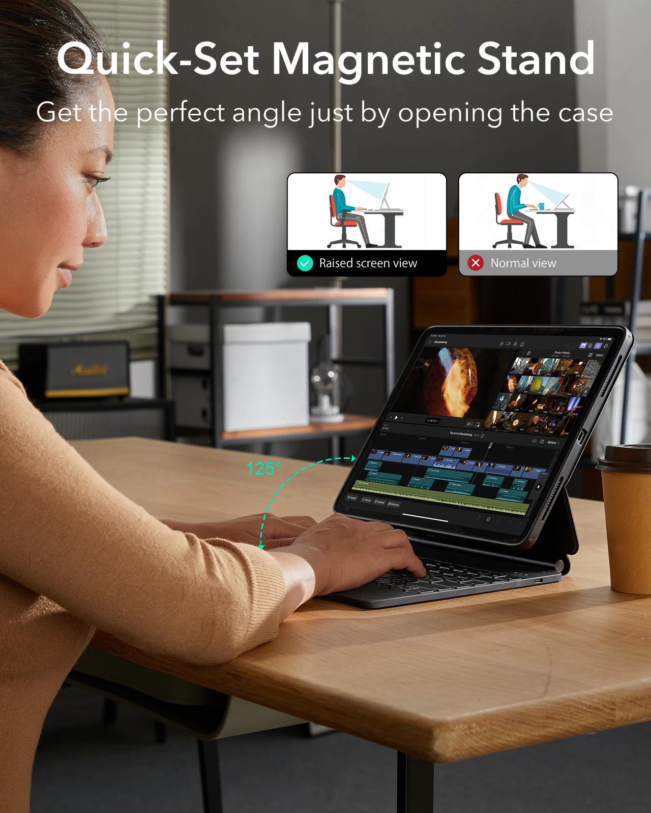 iPad Pro 13” (2024) Rebound Magnetic Keyboard Case 360 image indicator(5)