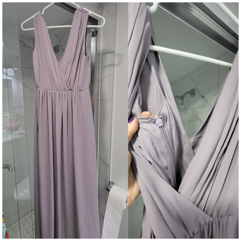 Lilac Purple Grecian Style Maxi Dress (Small, Size 4) image indicator(2)