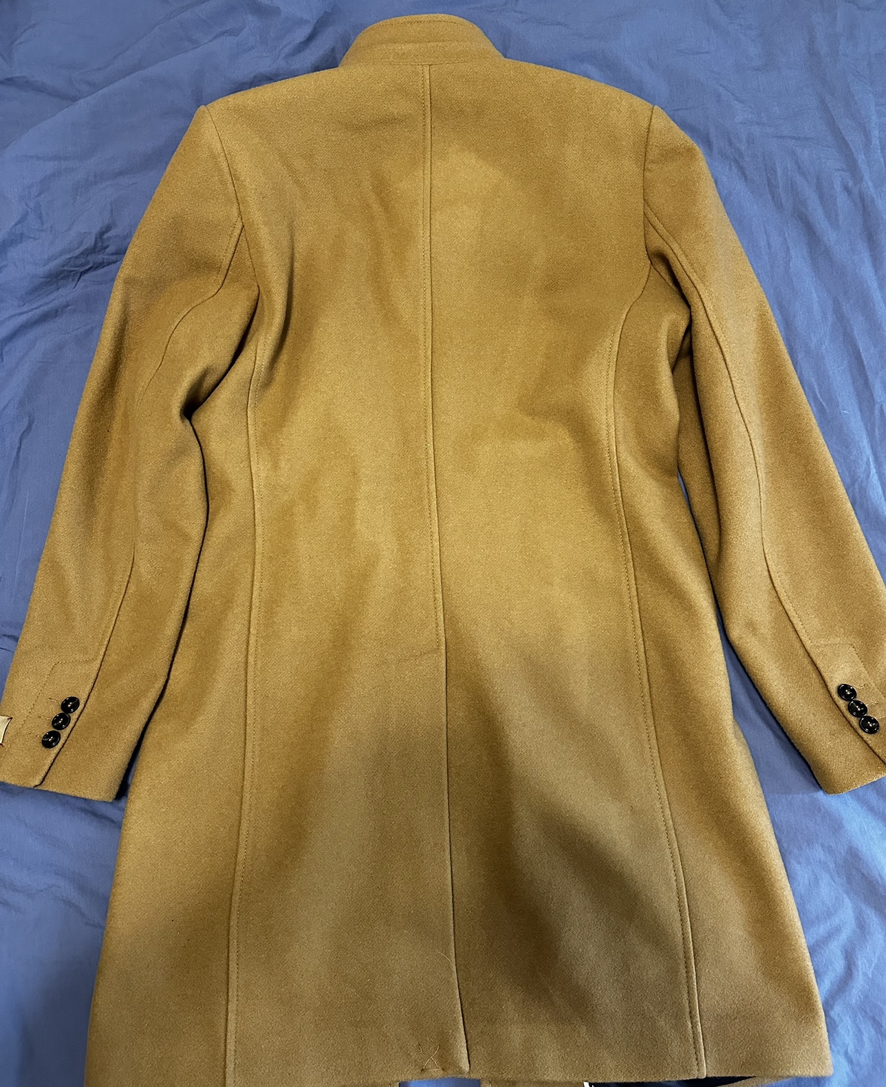 Men’s Beige Zara Peacoat - Size Medium - photo 2