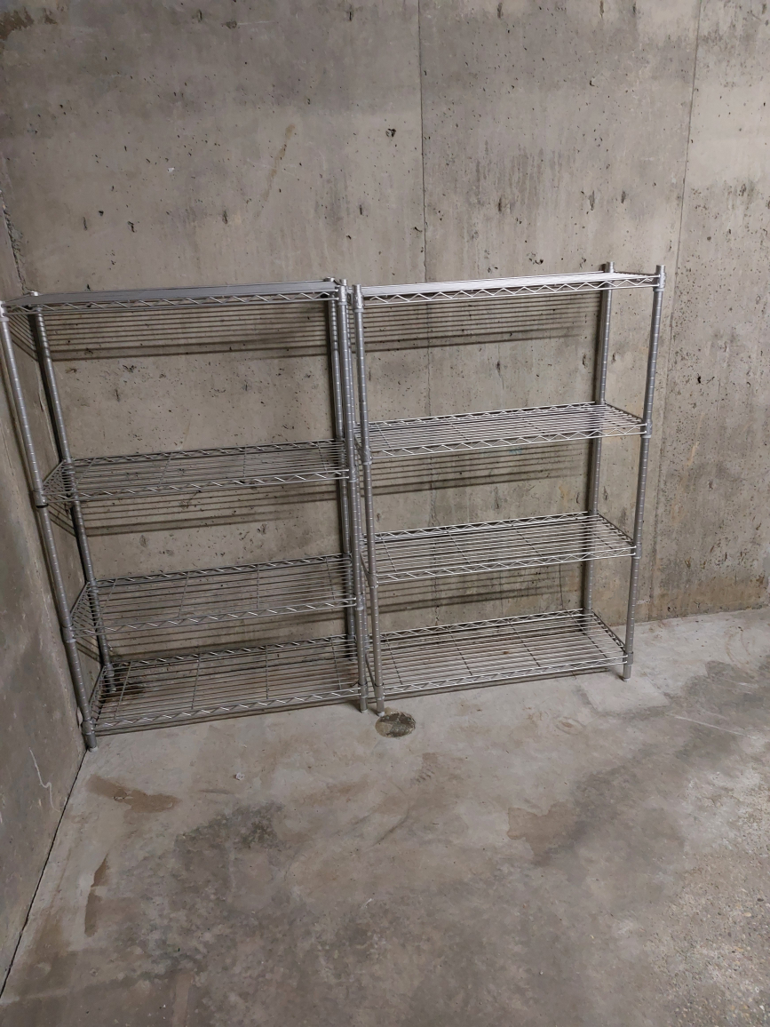 Metal shelving