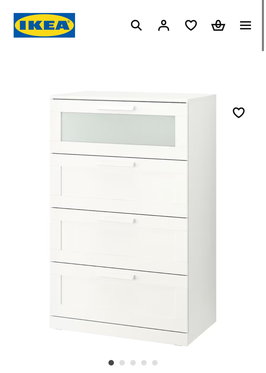 Drawer (IKEA: BRIMNES 4-drawers)White - photo 2